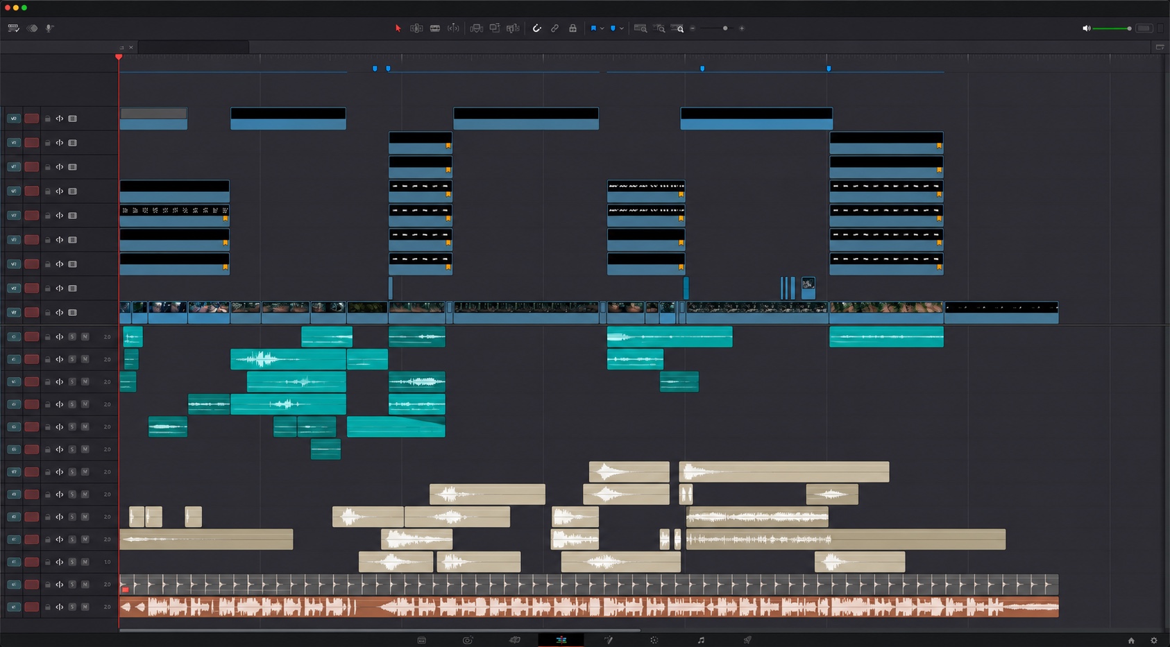 De-identified edit timeline for Current Paid 03