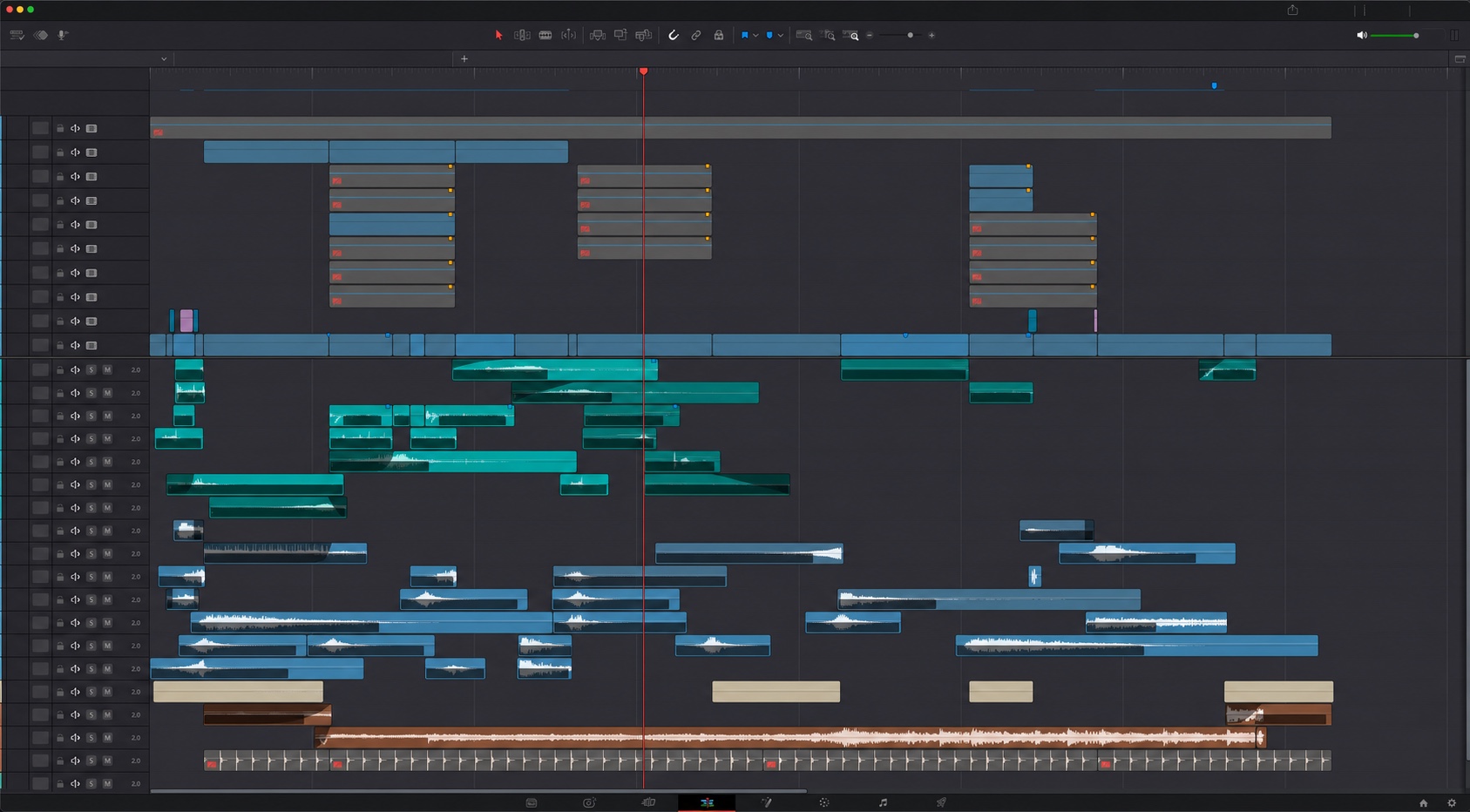 De-identified edit timeline for Current Paid 04