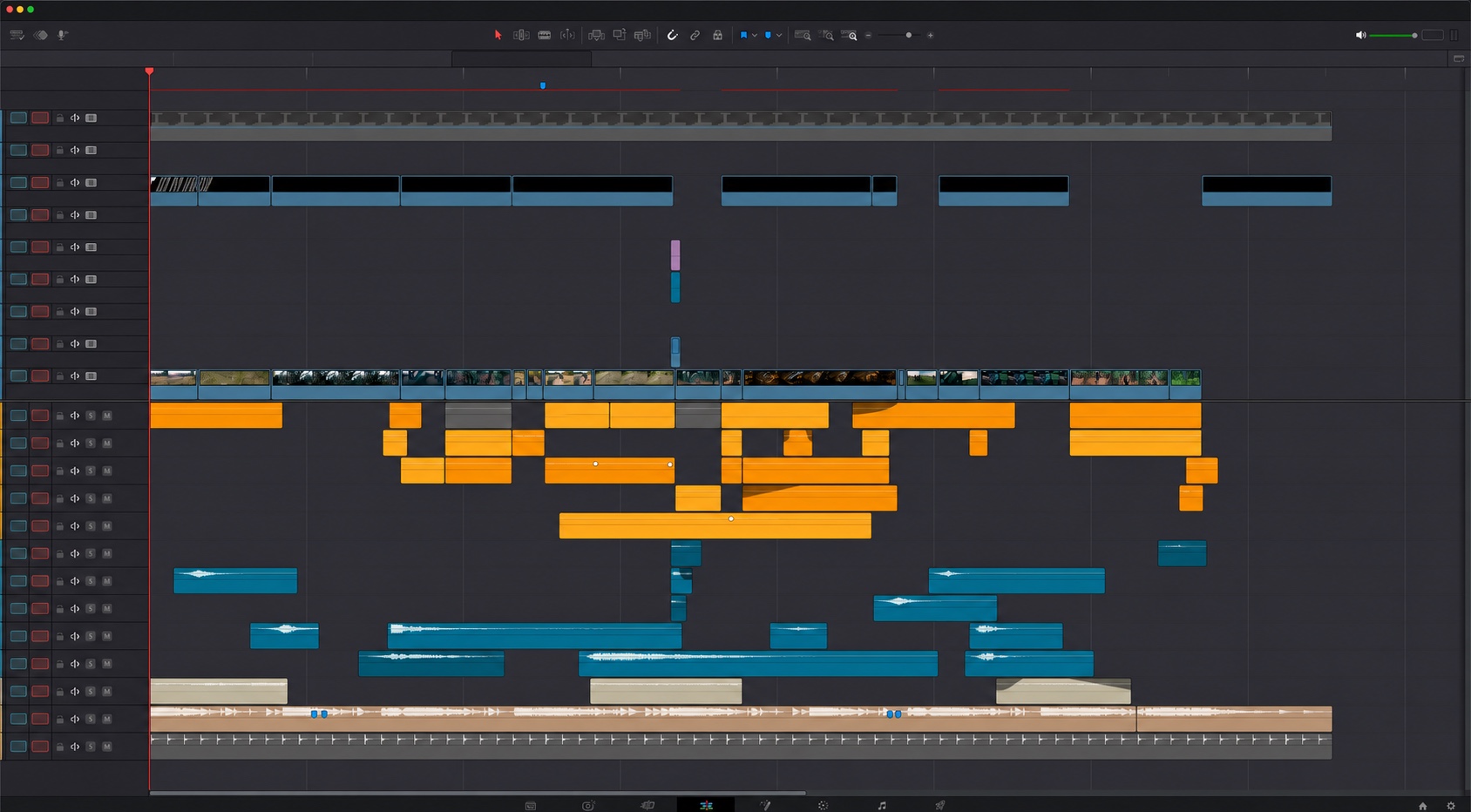 De-identified edit timeline for Current Paid 05
