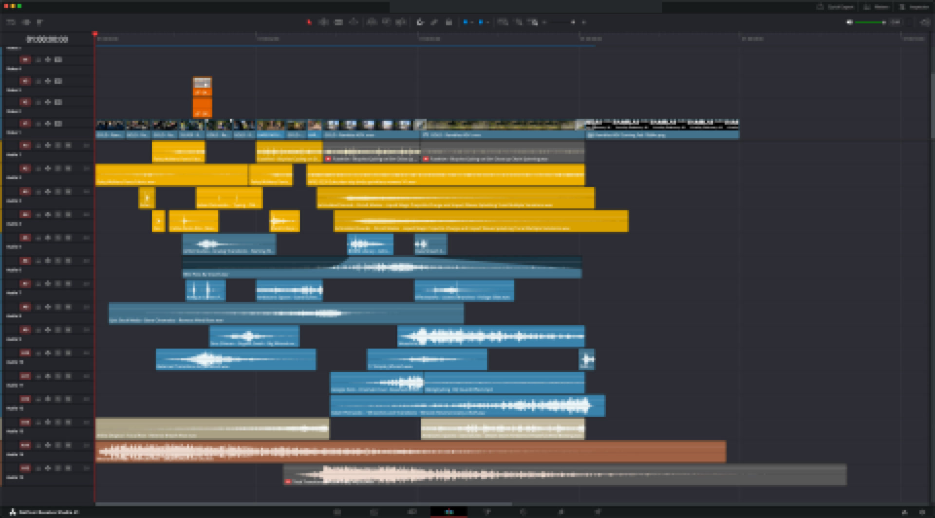 De-identified edit timeline for the Ramblas ADV social teaser